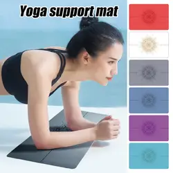 High-density Yoga Mat Super Soft Rubber Yoga Mat Thick Wear Resistant Non-fading Portable Mini Pad For Anti-slip Knee Cushioning