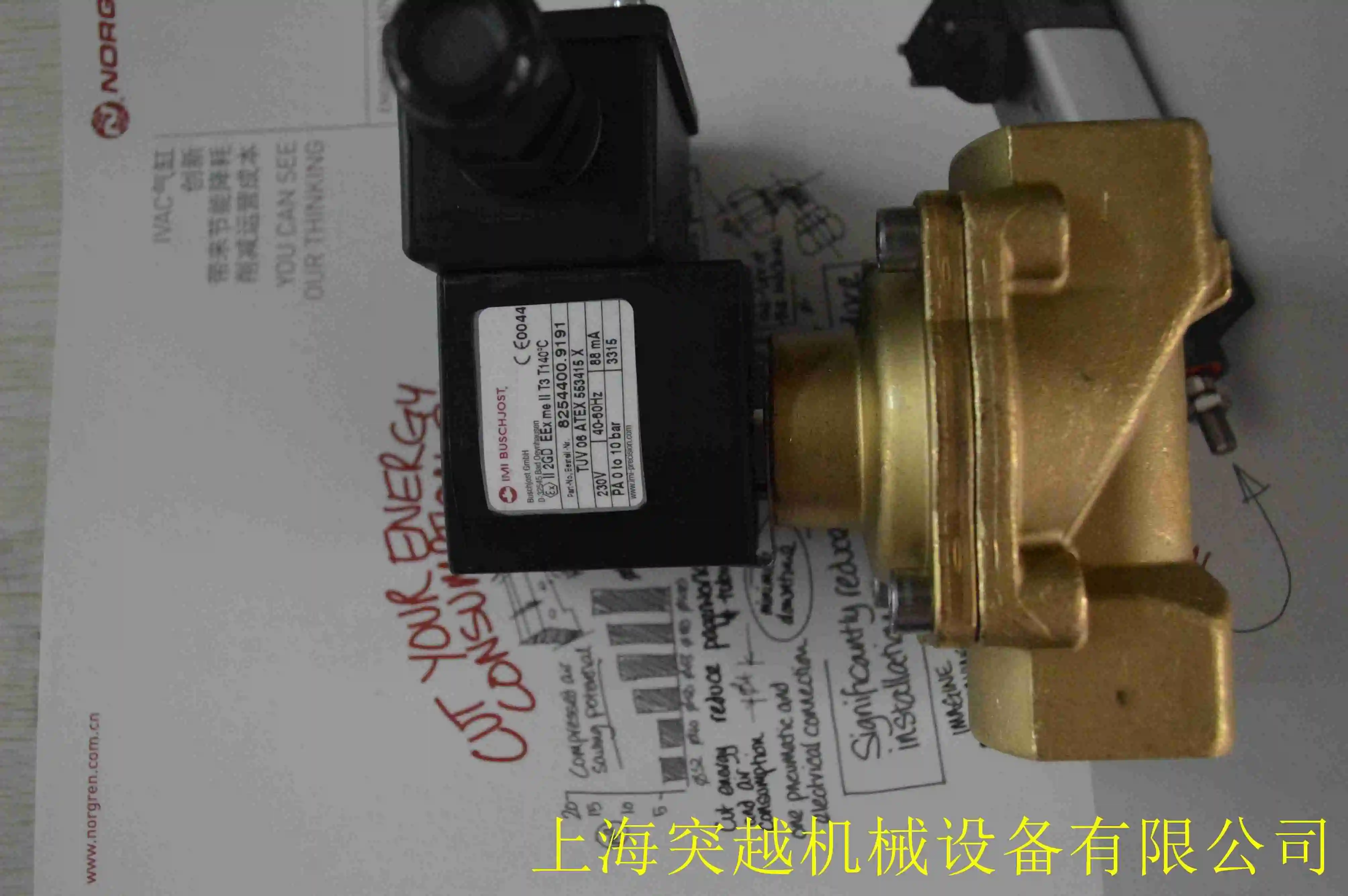 Válvula solenoide Buschjost 8240400 .9116.024.00 Garantía de Calidad