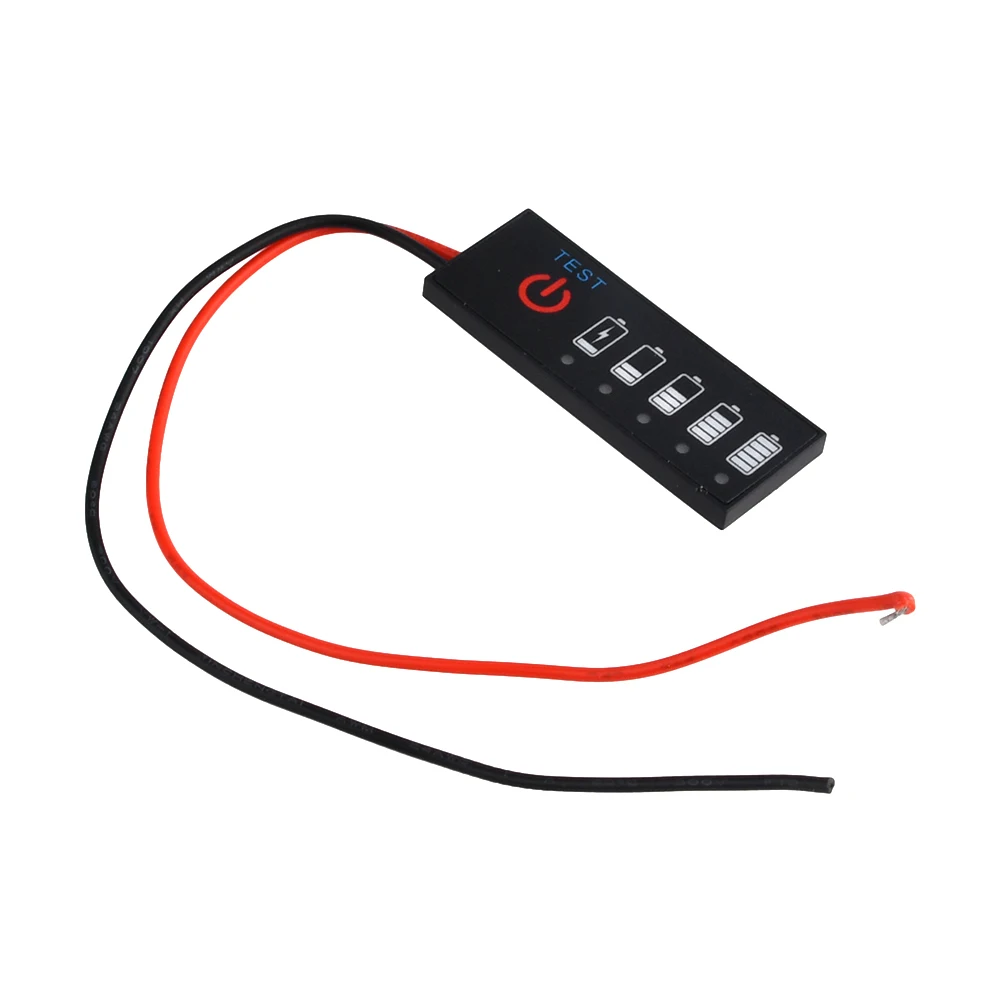 Lithium Battery Power Indicator With Anti-Reverse Connection Function For Led Voltage Display Lithium-Ion Capacity Charging Test