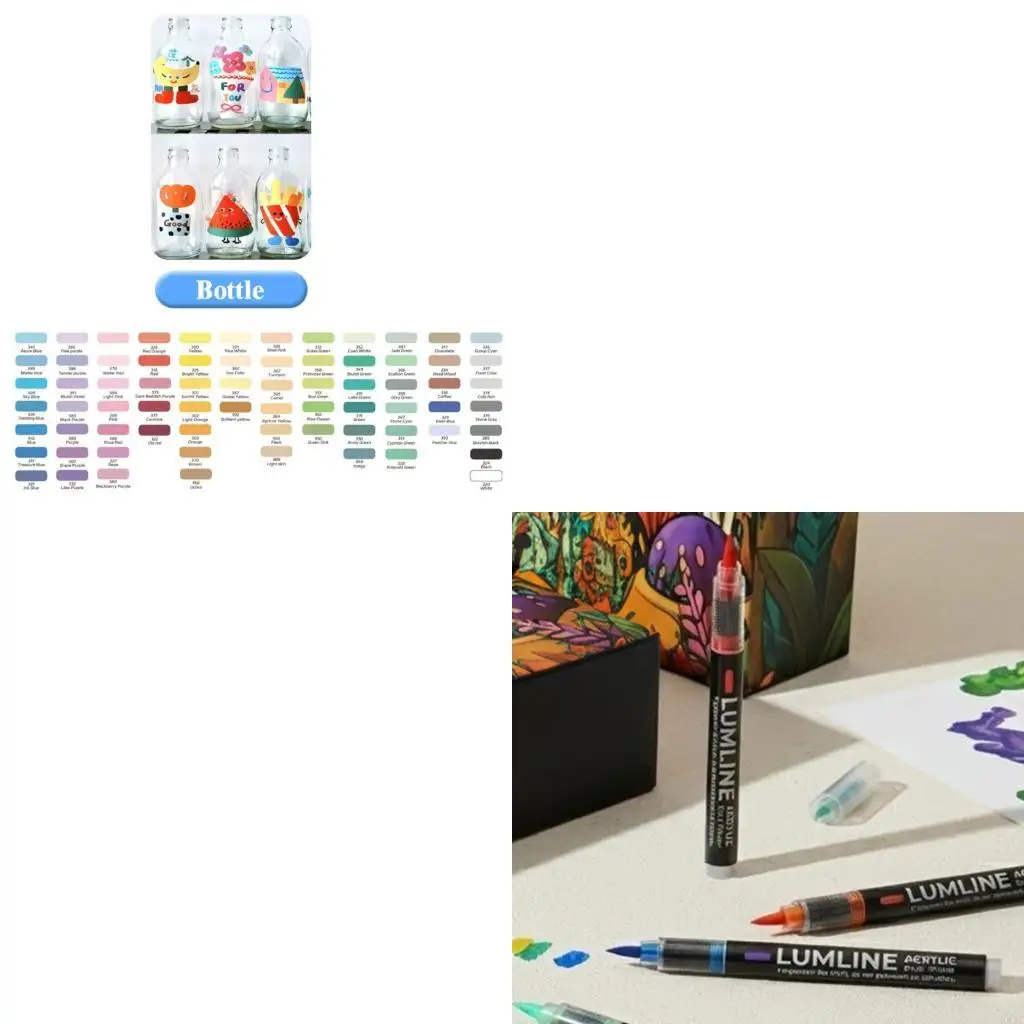 

Artist Acrylic Markers With Quick Dry Formula Ergonomic Barrels For Drawing Sketching Classroom Projects K92C