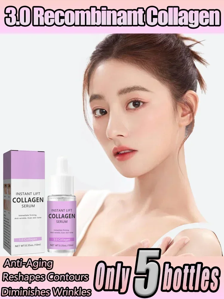 

Collagen Face Serum Wrinkle Removal Anti Aging Hyaluronic Acid Forehead Fine Lines Lifting Facial Serum Skin Care Beauty