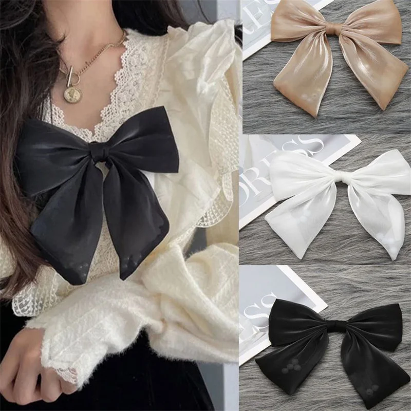 Versátil Organza bowknot gravatas para mulheres, moda feminina, festa casual banquete, broche removível, acessórios de vestuário, presentes