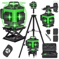 16/12 Lines 4D Laser Level green line SelfLeveling 360 Horizontal And Vertical Super Powerful Laser level green Beam laser level