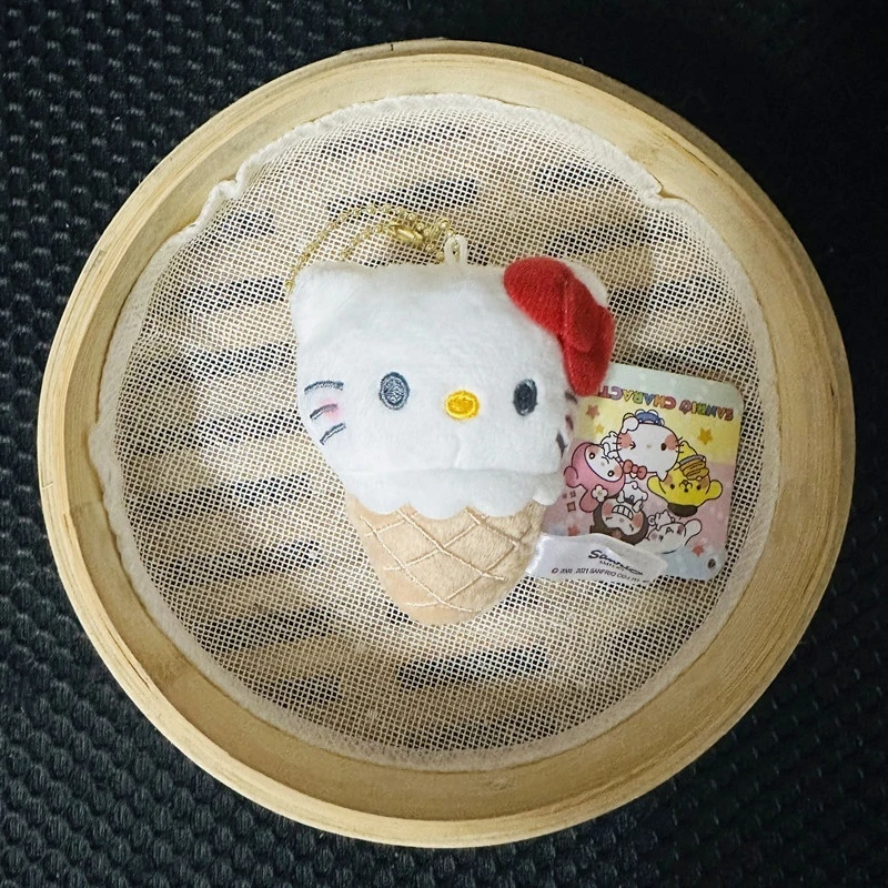 الكرتون الآيس كريم المخروط Kt القط لطيف ألعاب من نسيج مخملي الآيس كريم مخروط قلادة صغيرة المدرسية شماعات المفاتيح لطيف هدية الزخرفية