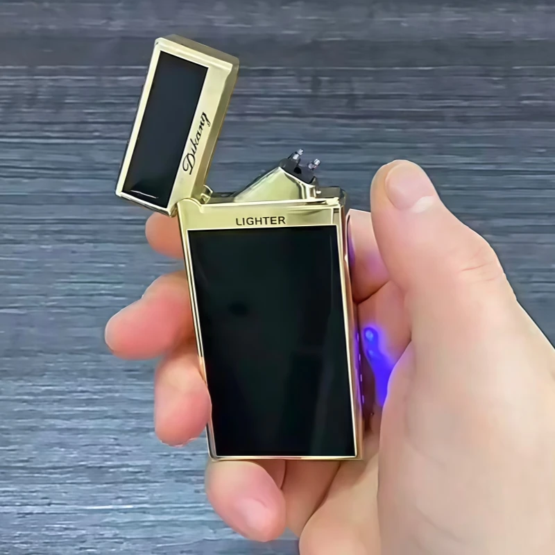

Langsheng Dual Arc USB Lighter Outdoor Windproof Induction Lighter High End Business Men's Gift Smoking Accessories
