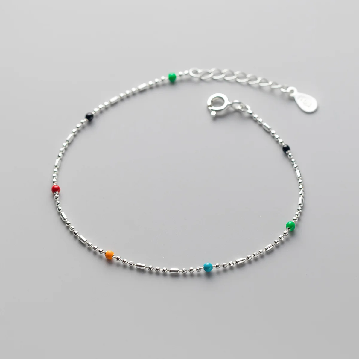 La Monada Ethnic Colorful Bead Bracelets For Women Silver 925 Sterling Jewelry Fine 925 Sterling Silver Women\'s Bracelet