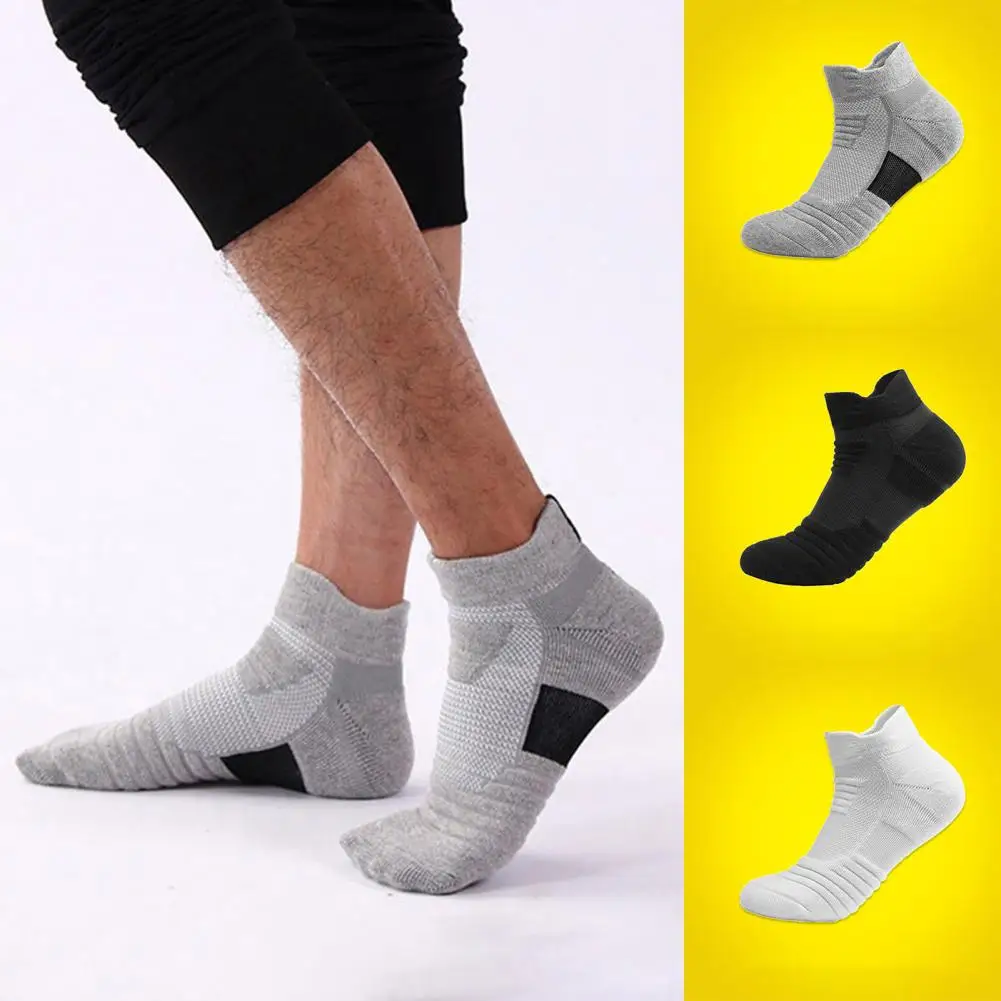 1 Pairs Mesh Sports Terry Socks Cushioned Moisture-managing And Durable Reduces Foot For Running Hiking Cycling Baskateball