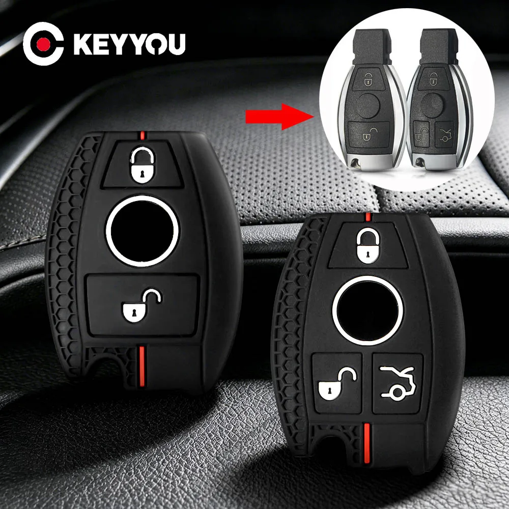 New Silicone Car Smart Key Cover Case For Mercedes Benz A B C E ML Class GLS GLA GLK GLC CLS CLA AMG W204 W205 W212 W463 W176