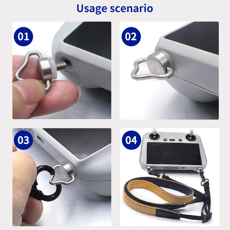 M4 Hand-tightened Drone Quick Release Remote Control Screw Shoulder Strap Lanyard Screw Drone Accessories-F(x)