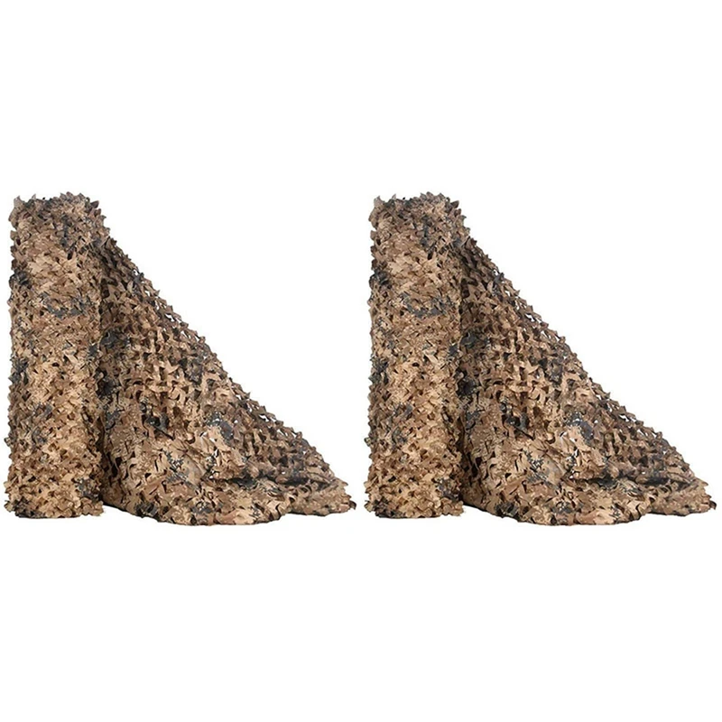 

2X Camouflage Net Camouflage Net Shading Net Decoration Net Courtyard Cover Net Multi-Purpose Camouflage Net 3 X 4M