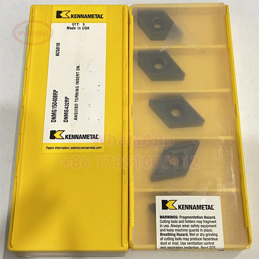 Kennametal DNMG150402 DNMG150404 DNMG150608 DNMG150612FN KC5010 KC9125 KCP25B Carbide Insert DNMG Inserts