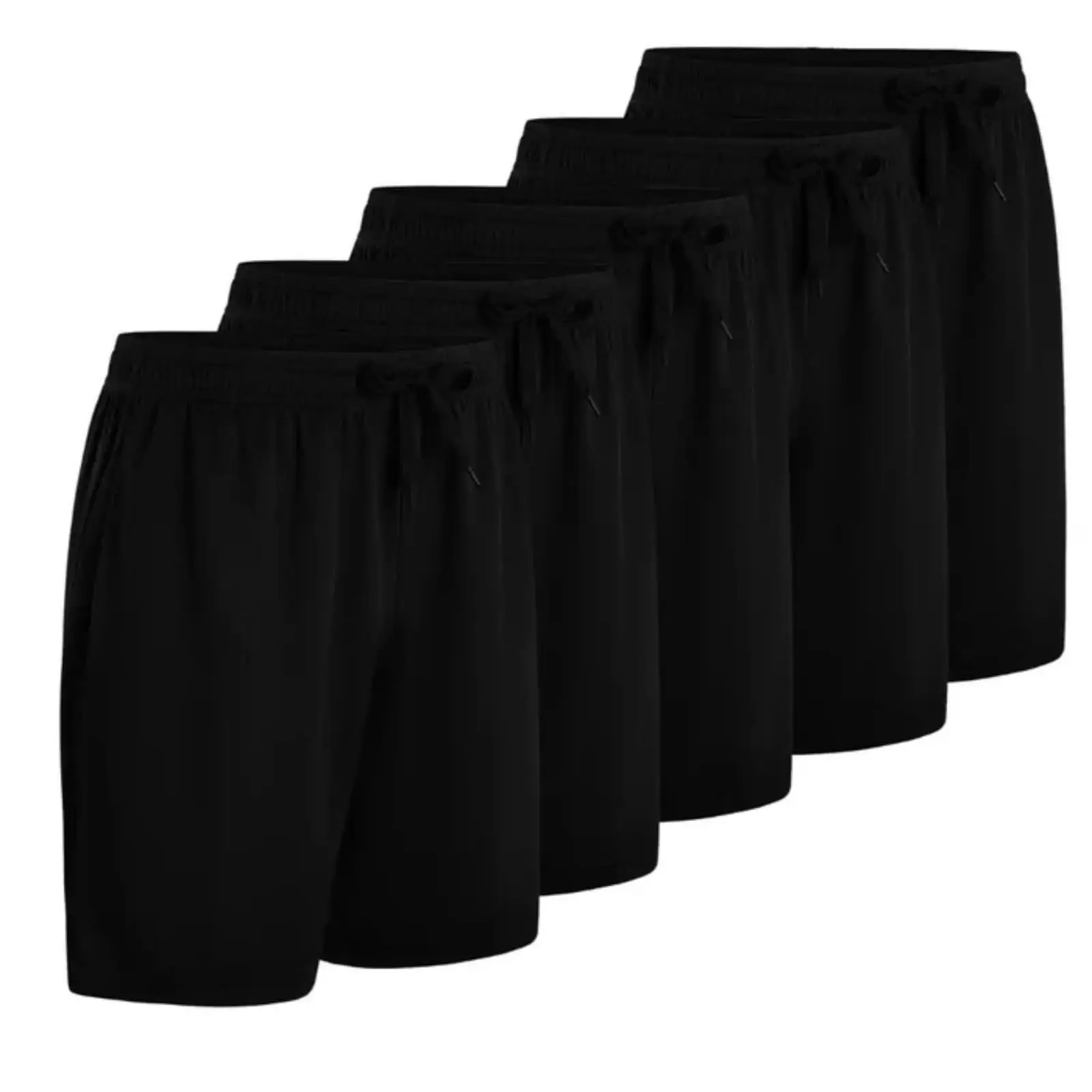5-piece Mens Basketball Shorts for Summer Running Athletic Workout Shorts with Pockets Quick Dry and Loose Fit
