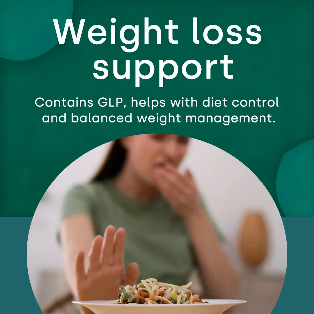 GLP-1 Supplement for Women & Men - Weight Management, Gut Health & Metabolism Support - Promotes Burning, Non-GMO