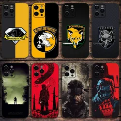 M-Metal Gear S-Solid Game Phone Case For Apple iPhone 15,14,13,12,11,Pro,X,XS,Max,XR,Plus,Mini Soft Black Cover