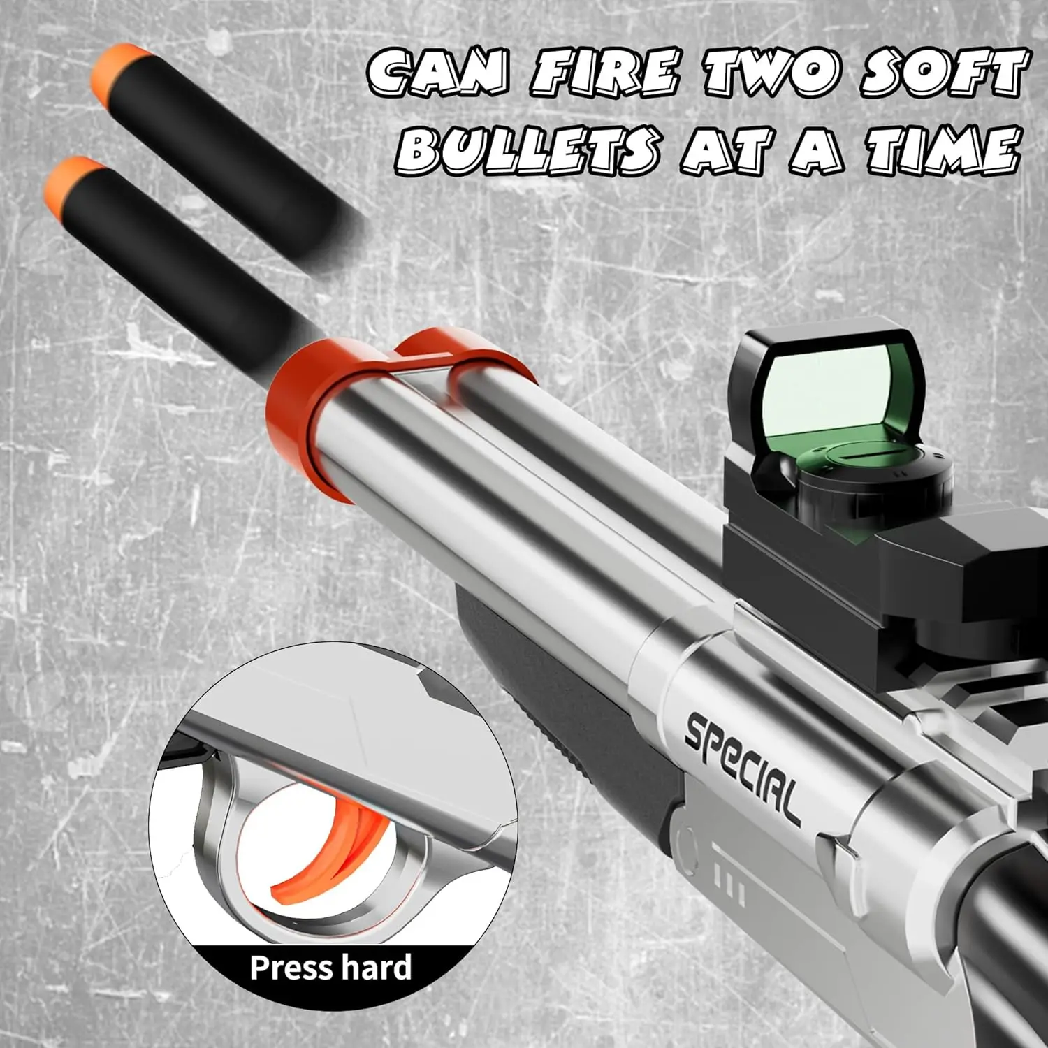 بندقية قصيرة مزدوجة برميل بندقية اللعب رغوة الناسفات مع إيفا السهام اطلاق النار لعبة التعليم لعبة نموذج للأطفال الأولاد الكبار الهدايا #4