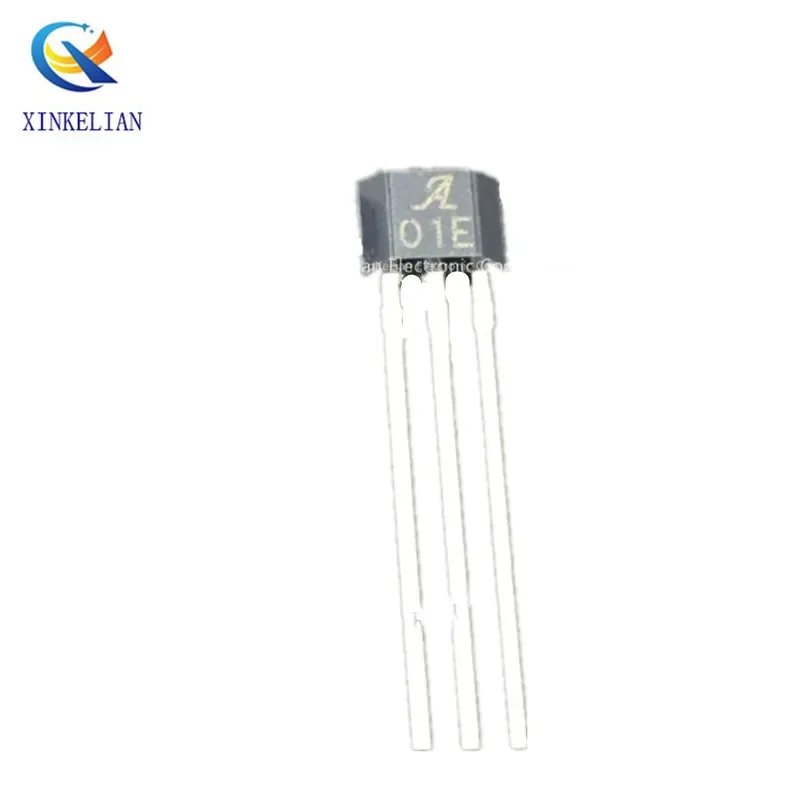 10PCS A01E Single Pole Magnetic Hall Switch Component A1101EUA-T 01E Hall Sensor TO-92S Brand New Original