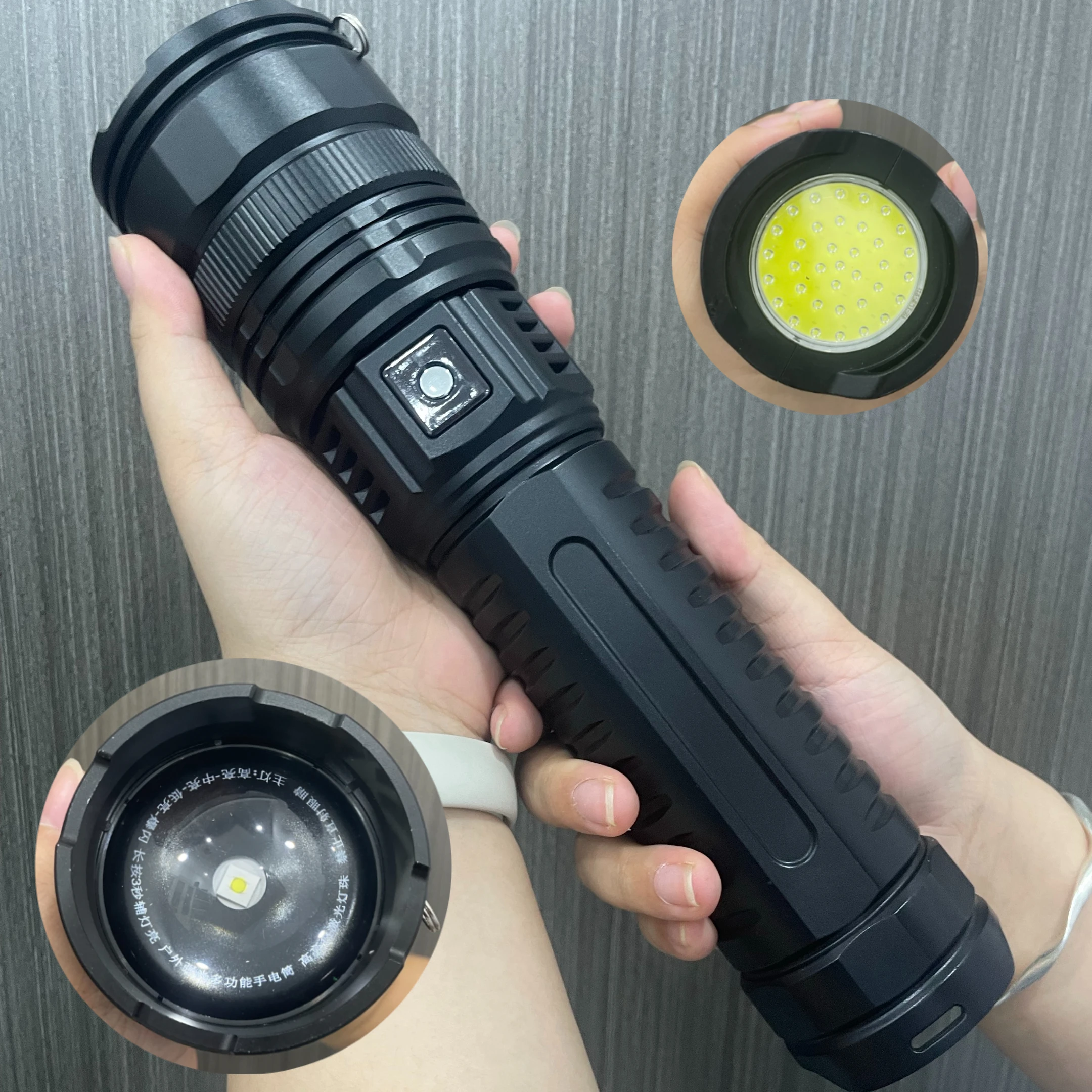 1000000 Lumen Most Powerful Led Flashlight Super Bright 600W Torch Rechargeable Tactical Lantern Spotlight Long Shot 3500M Torch