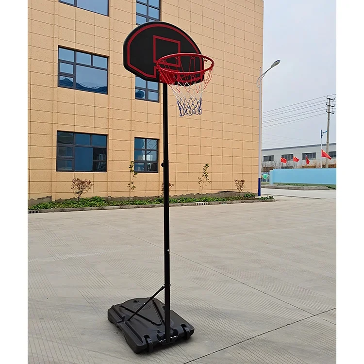 نوعية جيدة اليد البلاستيك داخلي في الهواء الطلق المحمولة للأطفال قابل للتعديل ارتفاع كرة السلة هوب