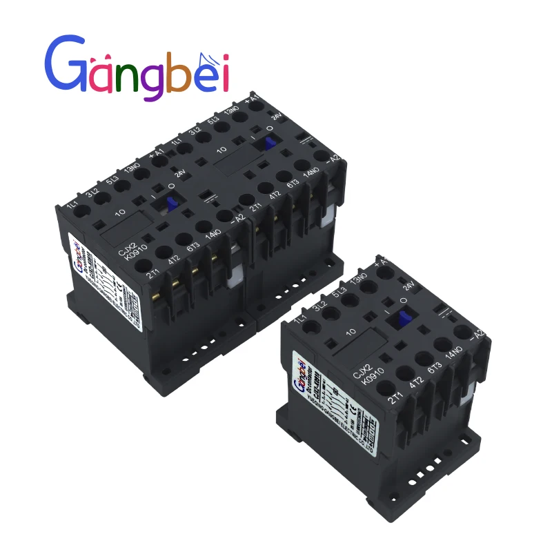 قواطع تيار مستمر صغيرة نوع صغير CJX2K أحجام مختلفة 220VDC 110VDC 48VDC 36VDC 24VDC 12VDC - موصلات التحكم الكهربائي