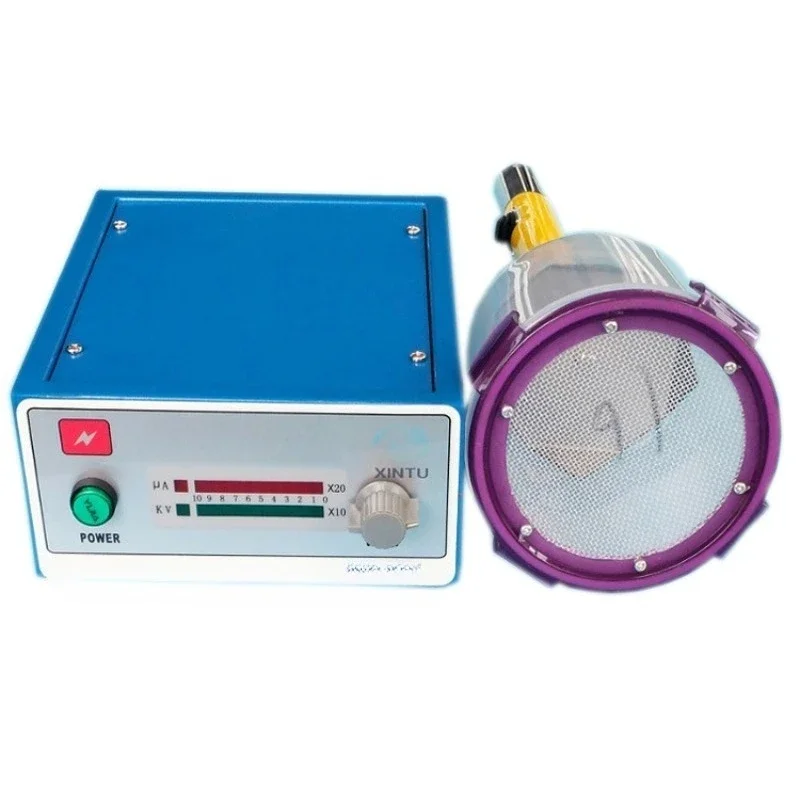 NEWSmall semi-automatic flocking machine electrostatic generator automatic fabric paper insole flocking equipment