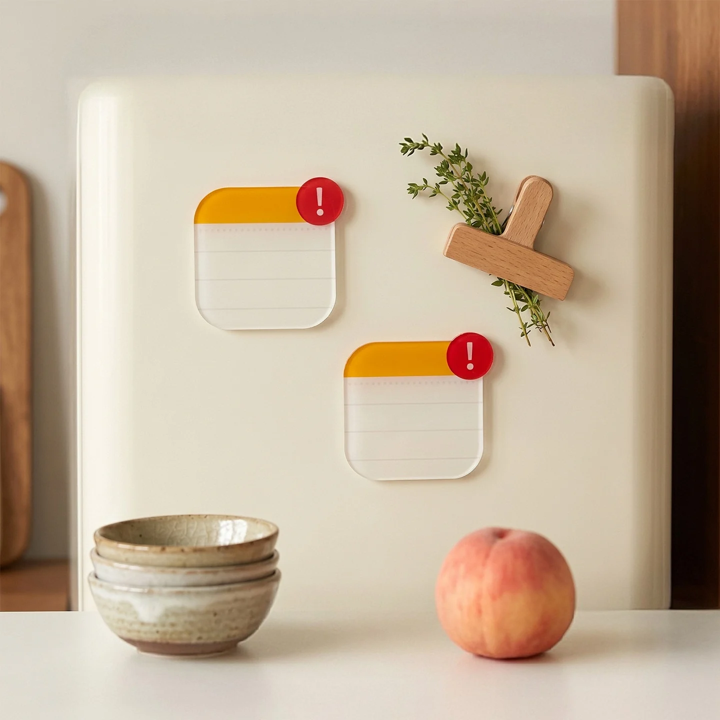 Reusable Dry Erase Fridge Magnet 8x8cm Acrylic Whiteboard Memo Pad with Marker Eco Friendly Save Paper Message Board Kitchen