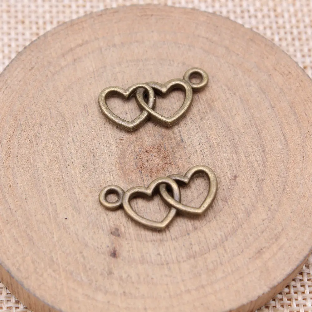 Clearance Sale Hollow Peach Heart Charms Pendant Women Jewellery Massive Art Supplies