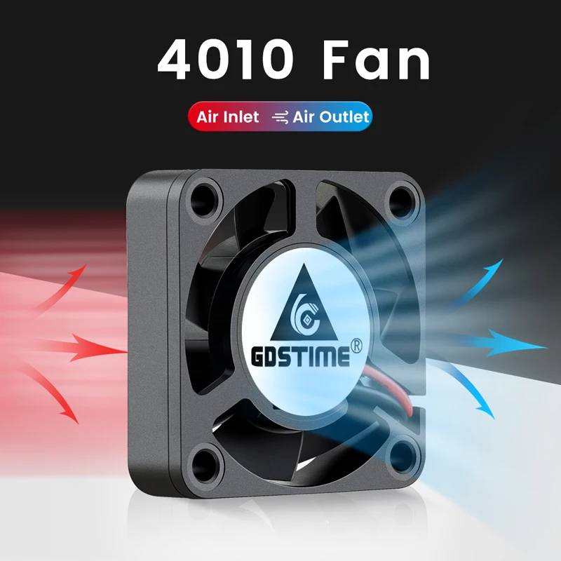Gdstime 40mm Lüfter DC 5V 12V 24V 40MM*10MM Bürstenloser Lüfter 4CM Dual Ball Mini Lüfter 4010 Lüfter für 3D-Drucker Teile Kühlung – Detail 12