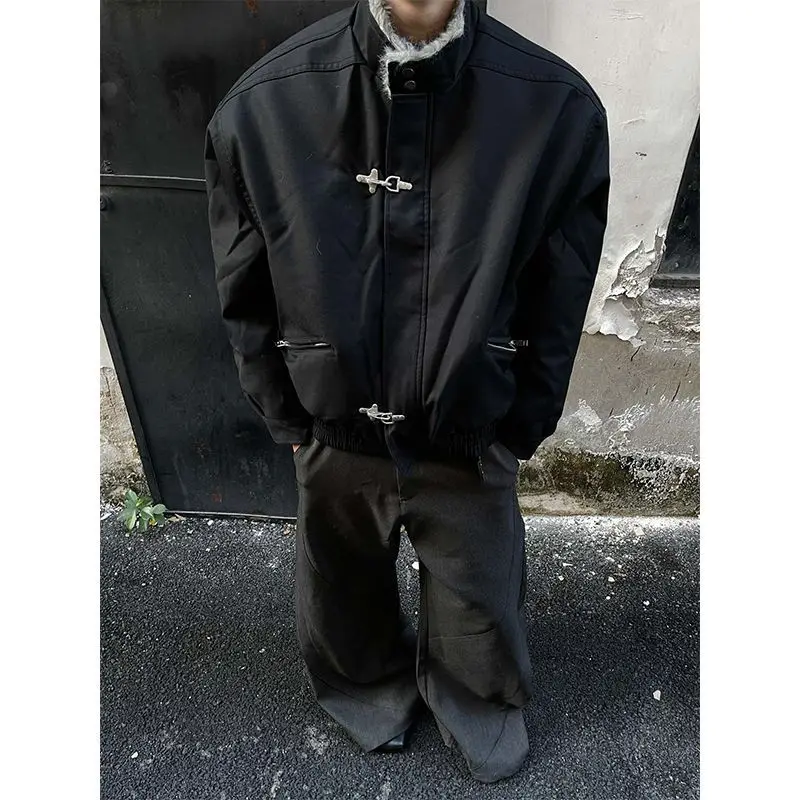 

Fur Collar Jacket Patchwork Mens Cotton Regular Camping Mountains Naval Waterproof Padded Stretchable Entertainment Aviation Top