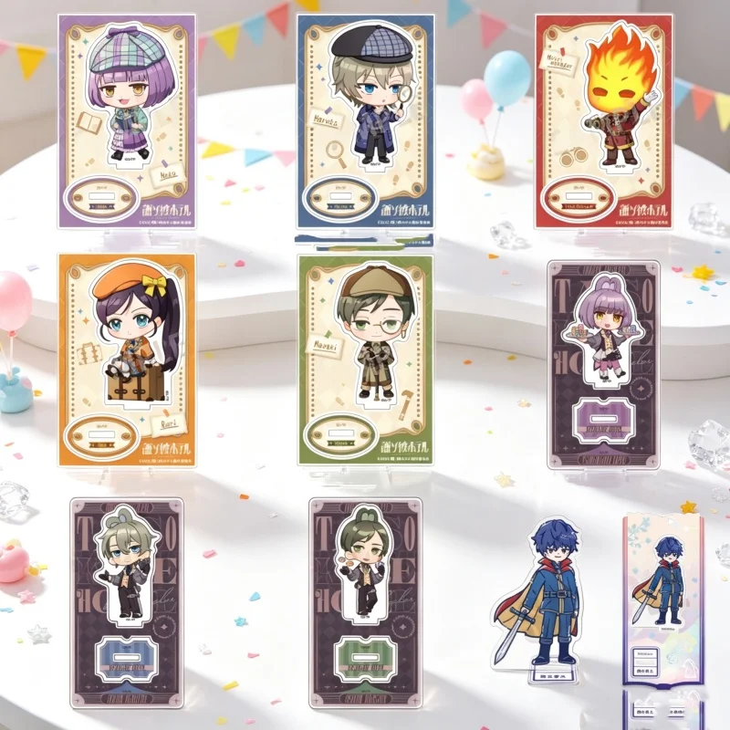 TASOKARE HOTEL Acrylic standing sign board Keychain Neko Tsukahara 10cm Creative Furniture Ornaments Anime Game Q-version Gifts