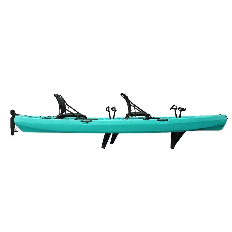 

Double pedal boat rotomolded kayak plastic hard boat fishing boat