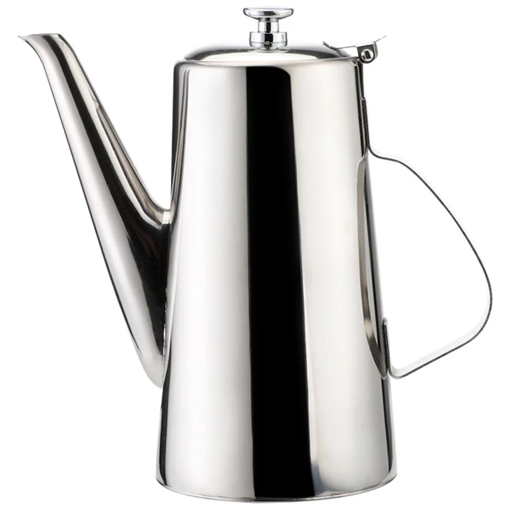 

Stainless Steel Kettle Kitchen Oil Wear-resistant Water Can Boiling Handheld Stovetop Daily Use Household Pot