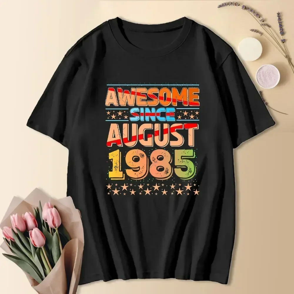 1985 40th 40 Years Old Limited Edition Vintage Cotton T Shirt Men Women Birthday Anniversary T-shirts Gift Short Sleeve Tee Tops image 4