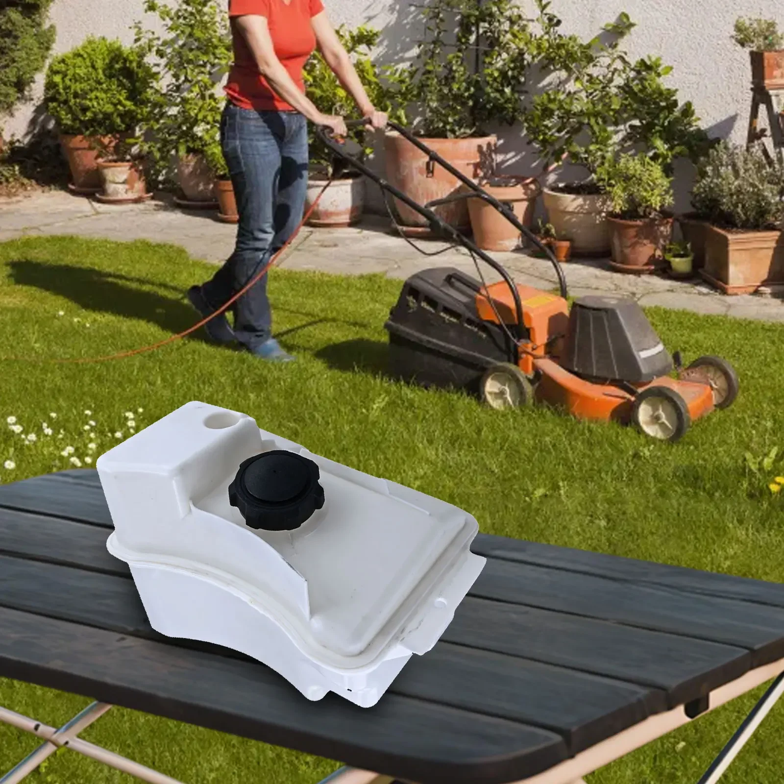 Garden Tractor Fuel Tank 581289901 Fuel Tank Plastic Material Efficient Fuel Storage Garden Tractor Maintenance For CTH174