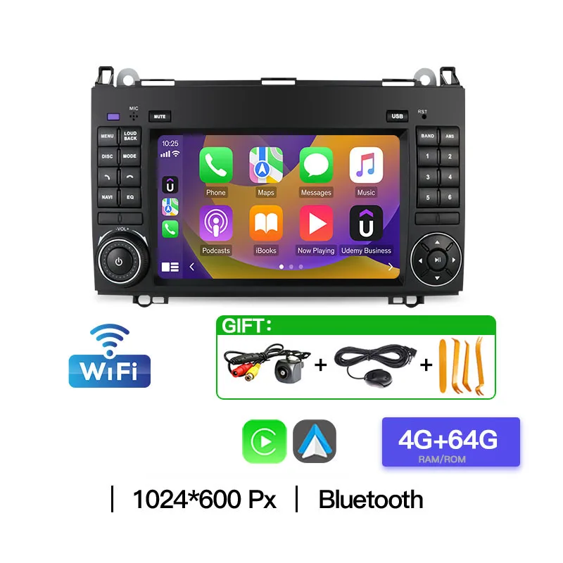 Carplay Video Player Autoradio Voor Mercedes Benz B200 B150 B170 A180 A160 W169 W245 GPS BT Autoradio Android 13 Auto Play Audio