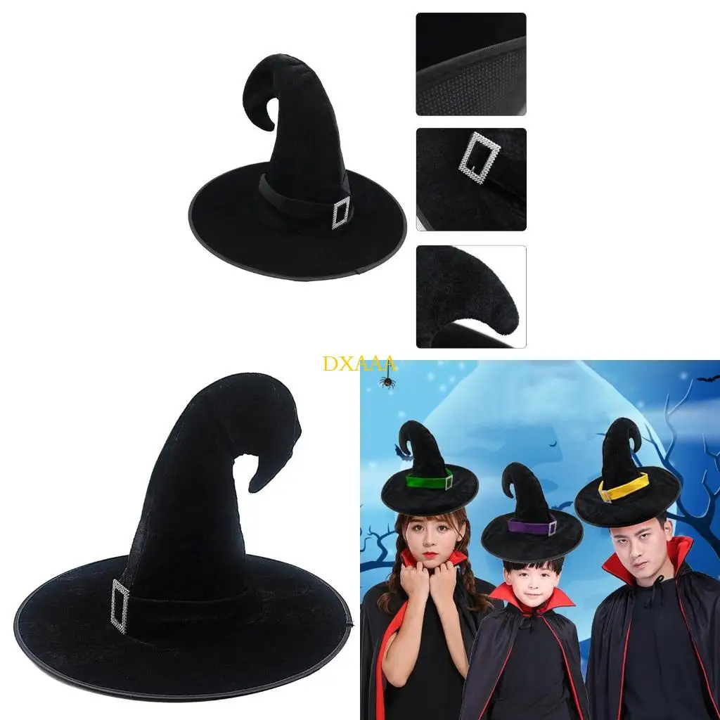 DXAA Skin-friendly Witch Hats Handmade for Halloween DIY Hair Accessories