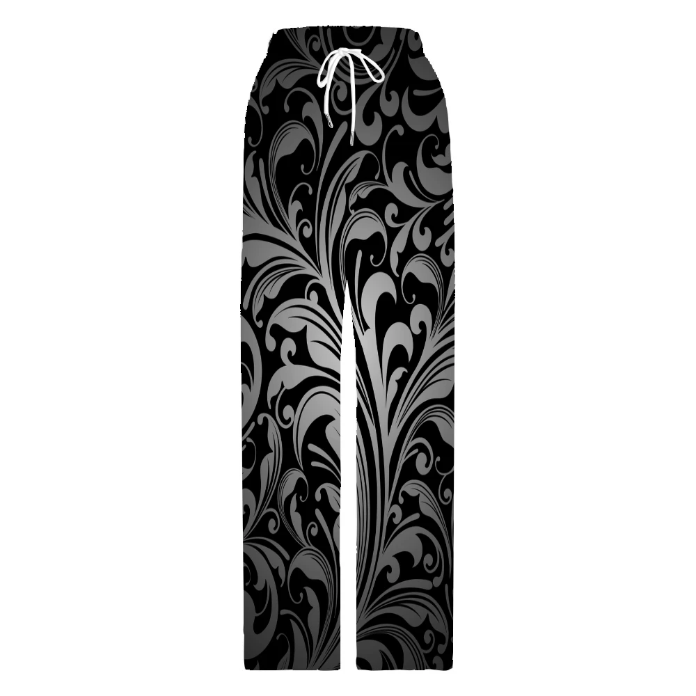 Silver Flower Pajama Pants Mens Womens Lounge Pants Super Soft Unisex Sleep Pajama Bottoms with Pockets Drawstring