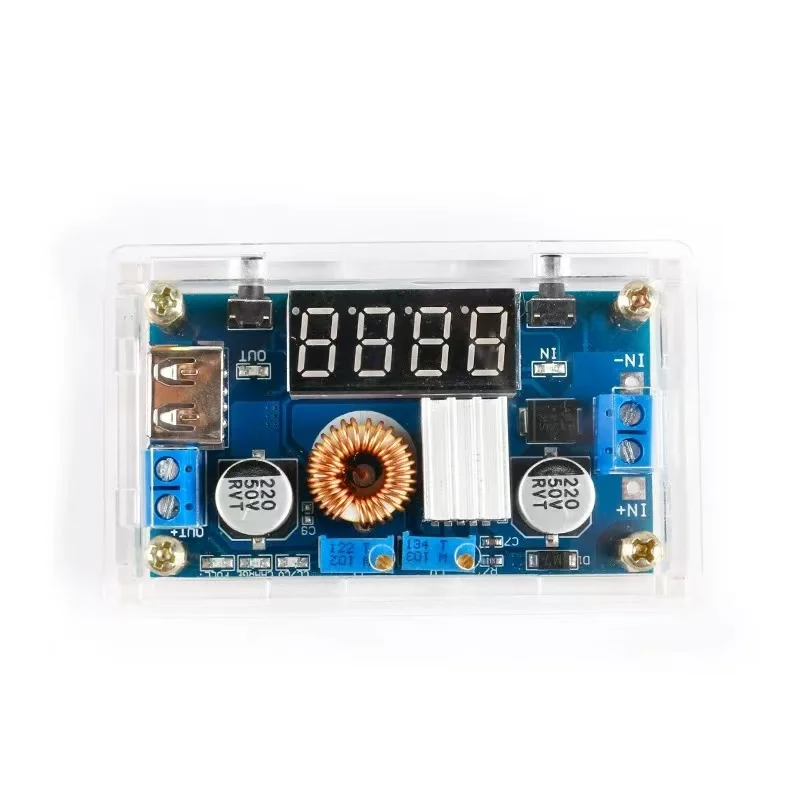 

XY-HXC with enclosure, 5A constant voltage/current step-down module, power display LED driver, lithium battery charging
