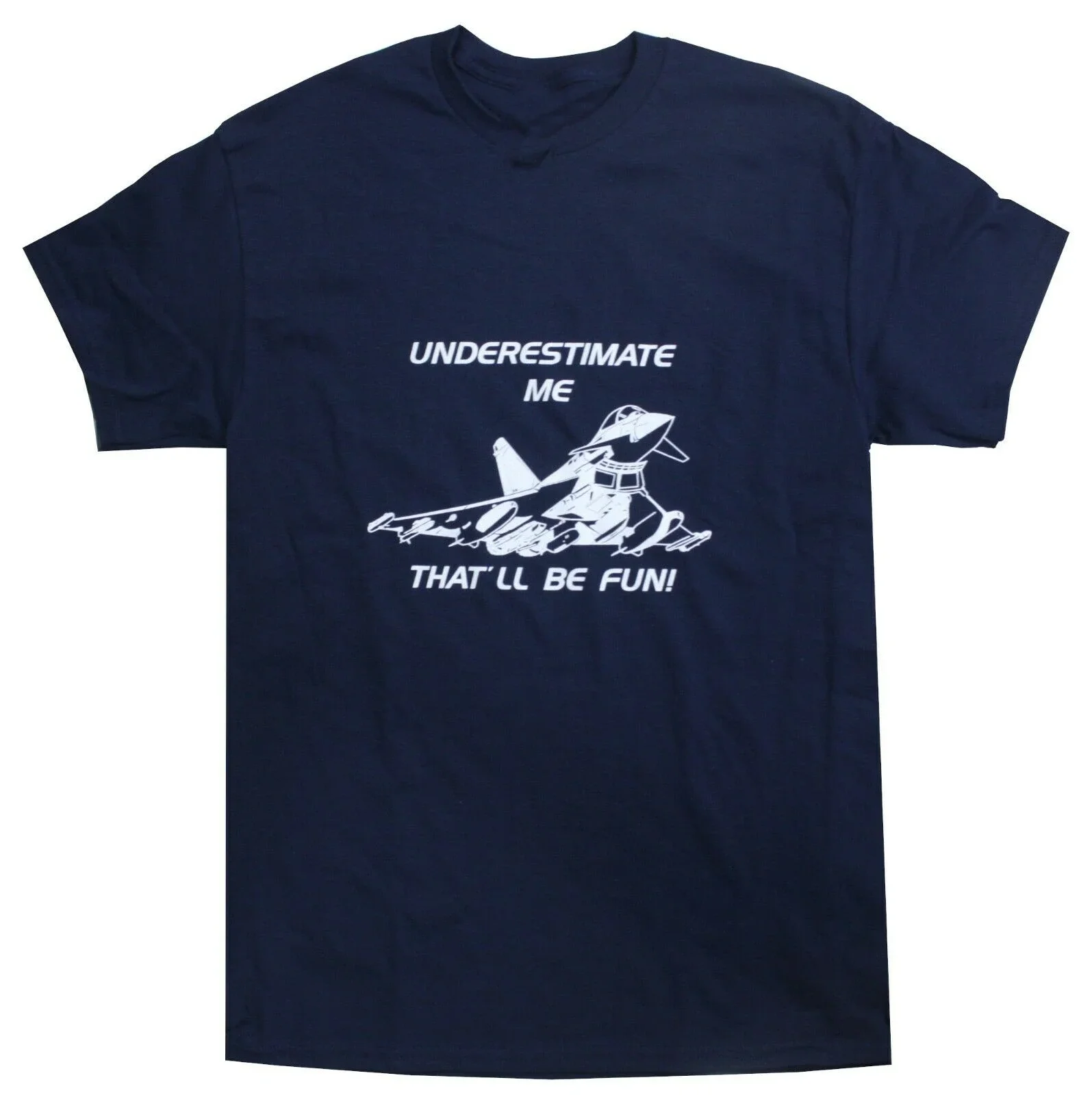 Underestimate Me Typhoon Jet Exclusive Printed T-Shirt Military Forces Aviation Loose Casual T-shirt New S-3XL
