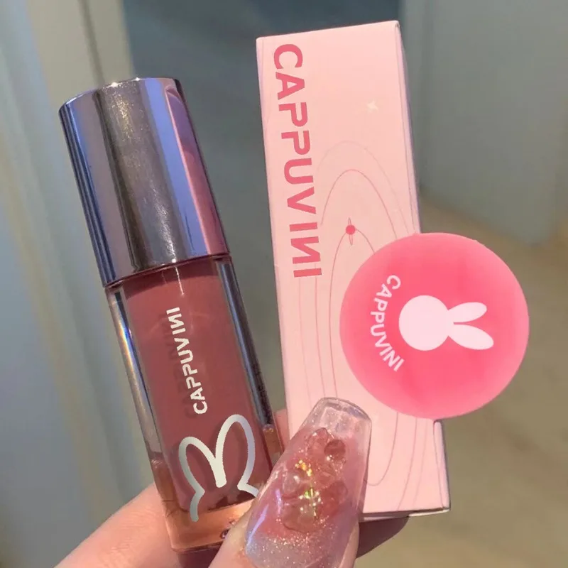 CAPPUVINI Lip Gloss - Moisturizing Lip Care Oil for Men and Women - Transparent Lip Balm for Daily Care