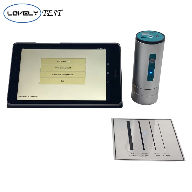 Medidor de medición de grietas del probador de ancho de grietas de superficie de hormigón