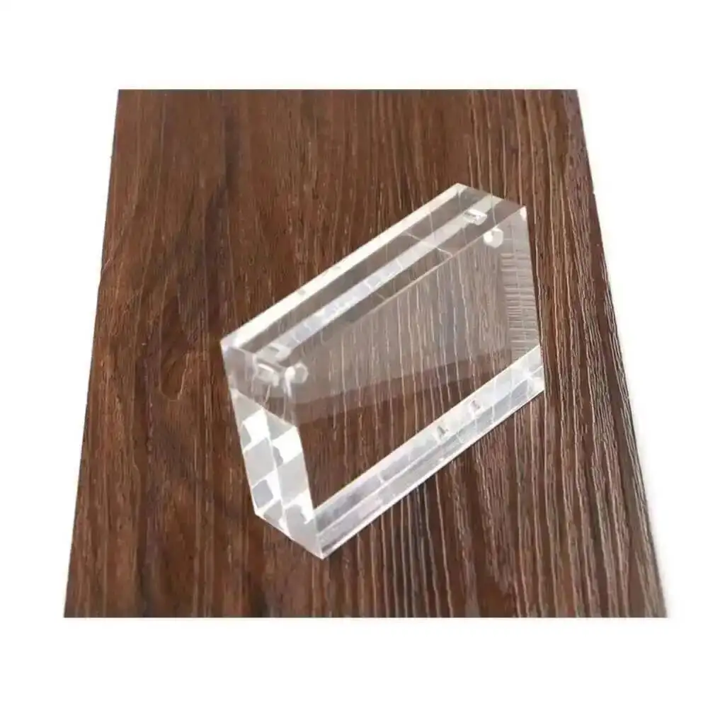 60*90mm Price Tag Name Card Display Acrylic Magnetic Picture Photo Frame Declining Desk Sign Frame Ad Block Label Display Stand