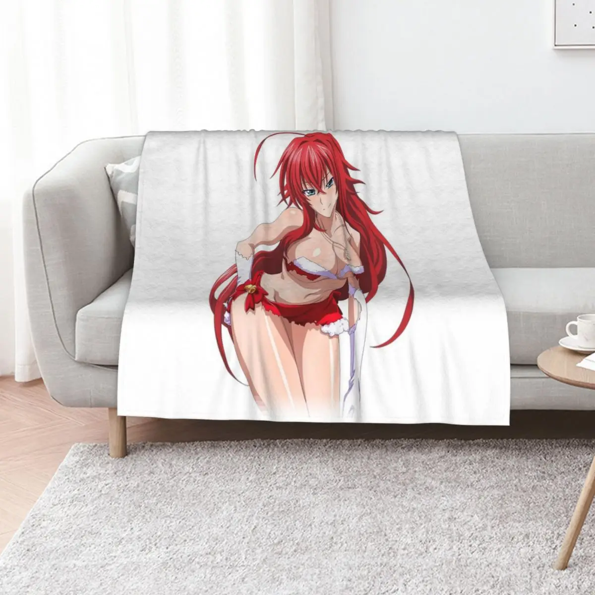 High School DxD - Rias Gremory Throw Blanket Cute Hairy Stuffeds Luxury Brand Soft Plaid on the sofa Blankets