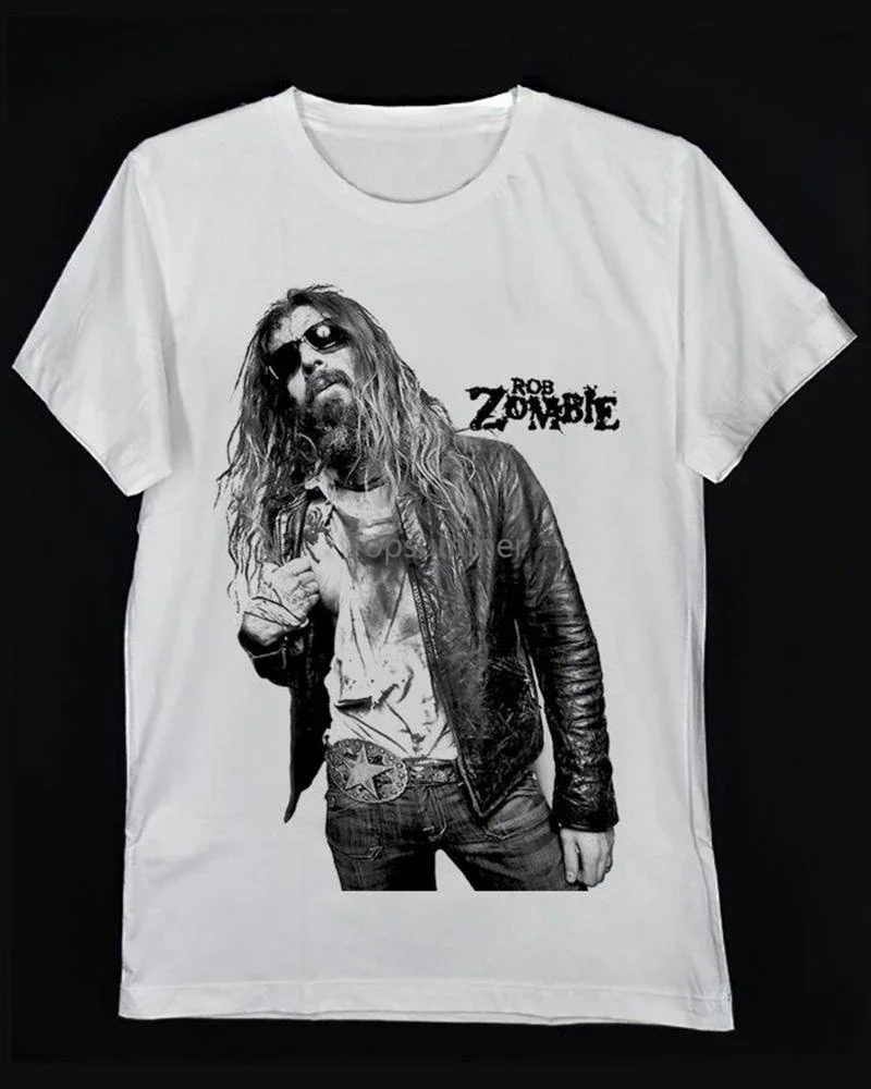 

Rob Zombie White Zombie Mr. Zombie Rob Straker Soul-Crusher The Lords Of Salem White Crew Neck Unisex T-Shirt Mens Shirt S-Xxxl