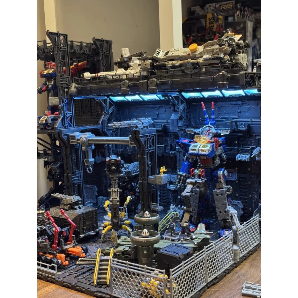 SCENE IN BOX (SIB) Serie Base Scene 1/60 Vitrina de exhibición tipo hangar para Gundam, Transformation Diaclone Hobbies Surprisegifts En stock