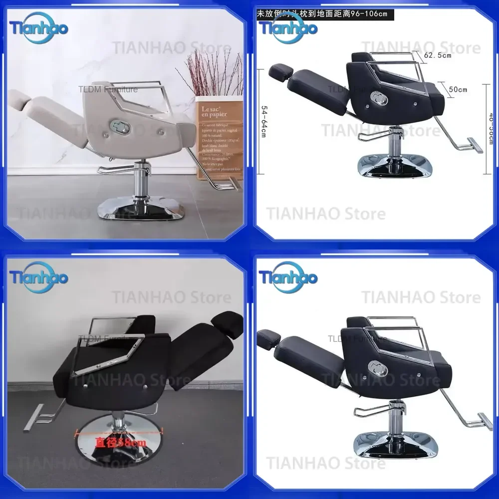 Luxury Beauty Barber Chair for Salon Reclinable Portable Swivel Hydraulic Cadeira De Barbeiro Salon Furniture
