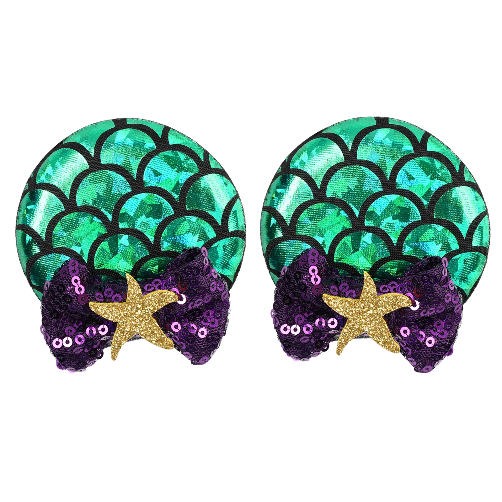 2025 فتاة ديزني عيد الميلاد 2.8 "آذان الماوس مقاطع الشعر للأطفال الترتر القوس دبابيس الشعر الفتيات مهرجان حفلة لتقوم بها بنفسك إكسسوارات الشعر #2