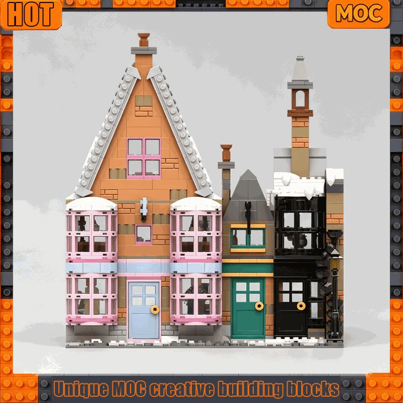 1036 PCS Wizard Magic Village Shop Modular Building Model Building Blocks Custom MOC DIY Assembly Bricks Toy Gifts For Display