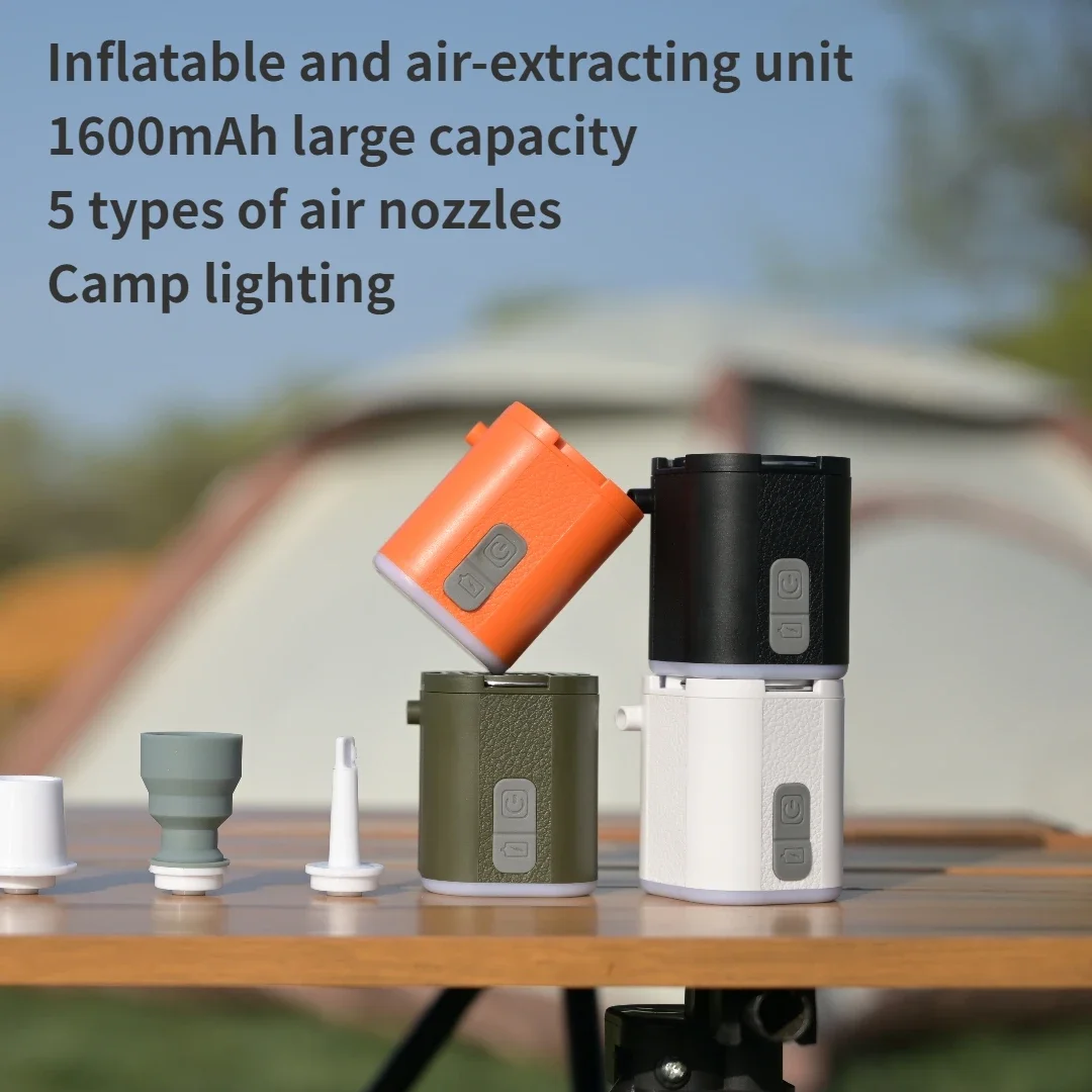 

Tiny Air Pump Outdoor Mini Portable Small Inflator Electric Inflator Pump for Camping Sleeping Pad Pumping and Inflating Tools