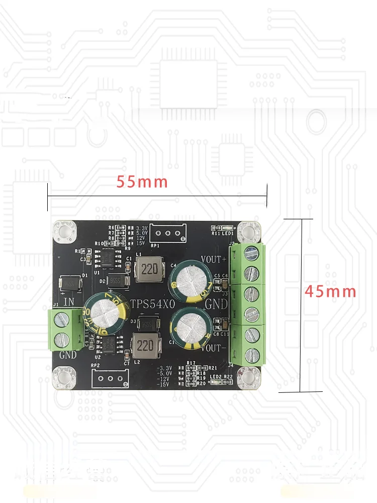 TPS5430 Switch Stabilized Single to Positive Negative Dual DC-DC Power Module Low Ripple 3.3V5V12V15V