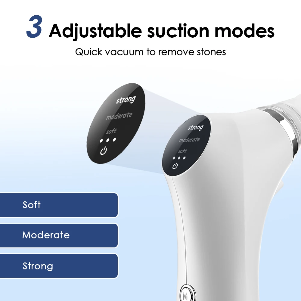 Electronic Vacuum Tonsil Stone Remover Kit LED Light 3 Suction Modes Tonsil Stone Cleaner Mouth Cleaning Tool Oral Fresh Care